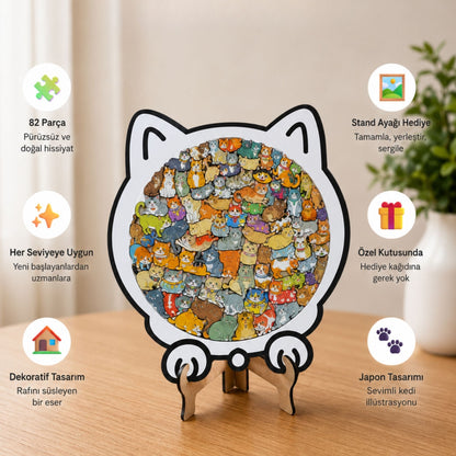 Patimori - Kedi Puzzle Yapboz Seti